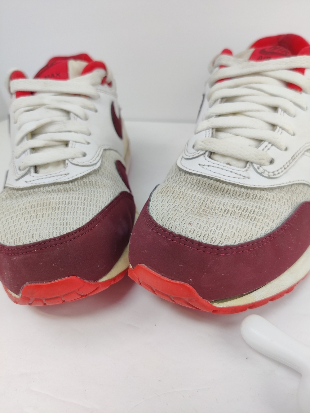 Nike Women’s Air Max 1 Essential Action Sneakers Red Women's Sz US 7.5 - Picture 11 of 14